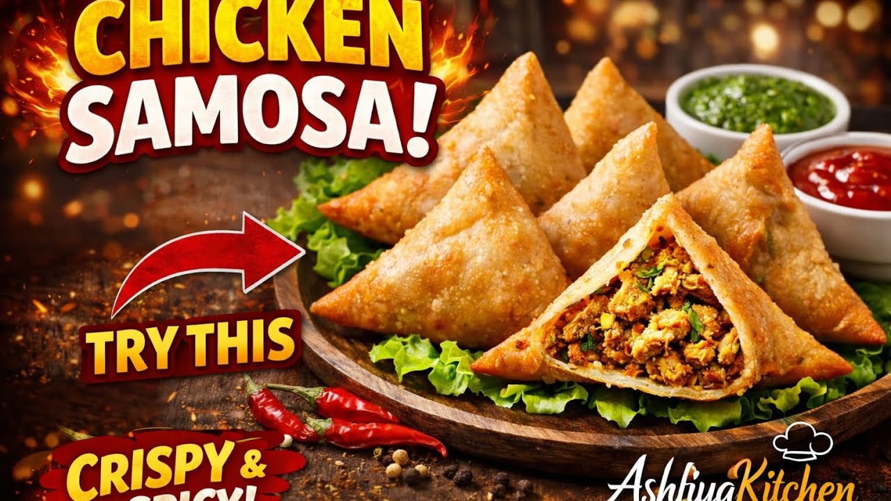 Crispy Chicken Samosa Recipe 😍 | Ghar Par Banaao Bazaar Jaisa Samosa | Ashfiya Kitchen