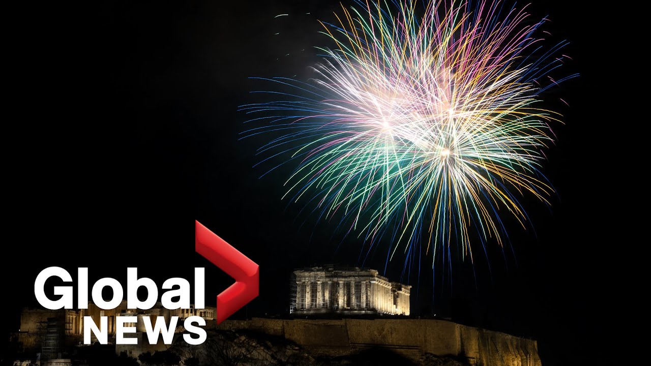 New Year’s 2022: Athens, Greece sets off booming fireworks over the Parthenon