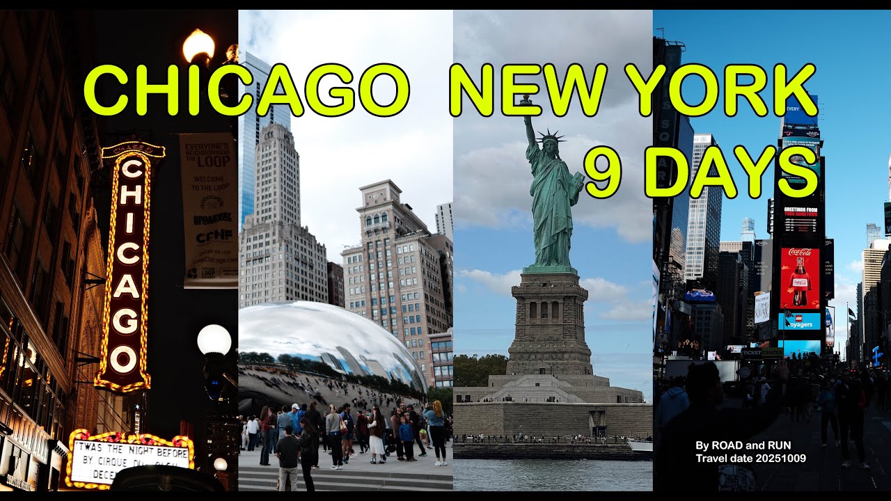9 Days in Chicago and New York : Run and travel In October 2025