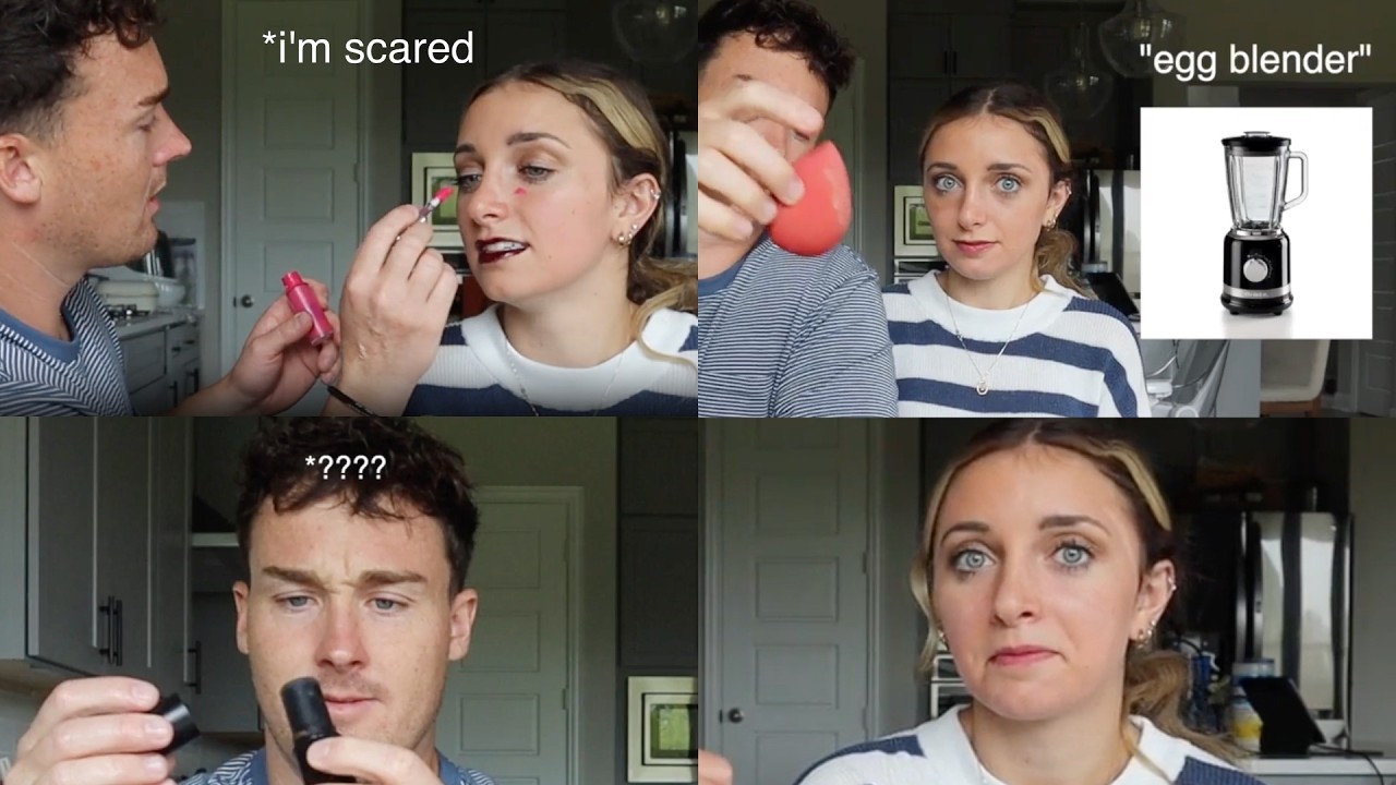 I Let My Husband Do My Makeup and It Was A DISASTER