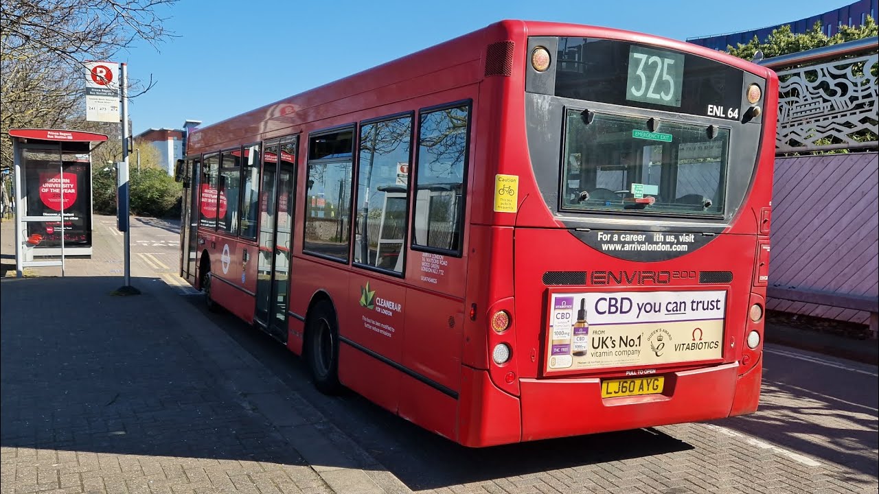 *Mad Kickdown* Arriva London ENL64 LJ60AYG Bus Route 325