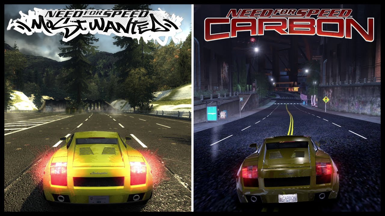 Gallardo Engine Sound Battle NFS Most Wanted VS NFS Carbon