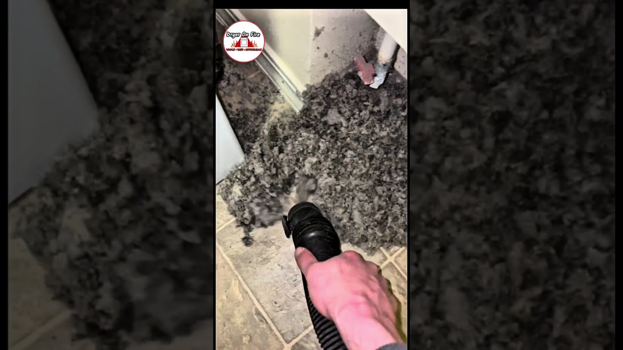 5 Minutes of Pure Undefiled Lint Pile Suction - 4K HI-Def - #asmr #dryerventcleaning #vacuum