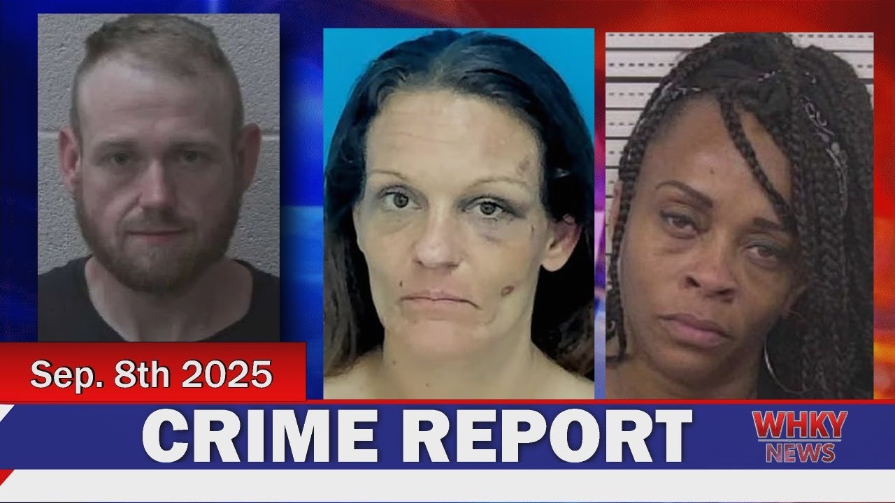 VEHICLE BREAK-IN ARRESTS, STRING OF CRIMES IN ALEXANDER| WHKY News -- Crime Report: Mon., 09/08/2025