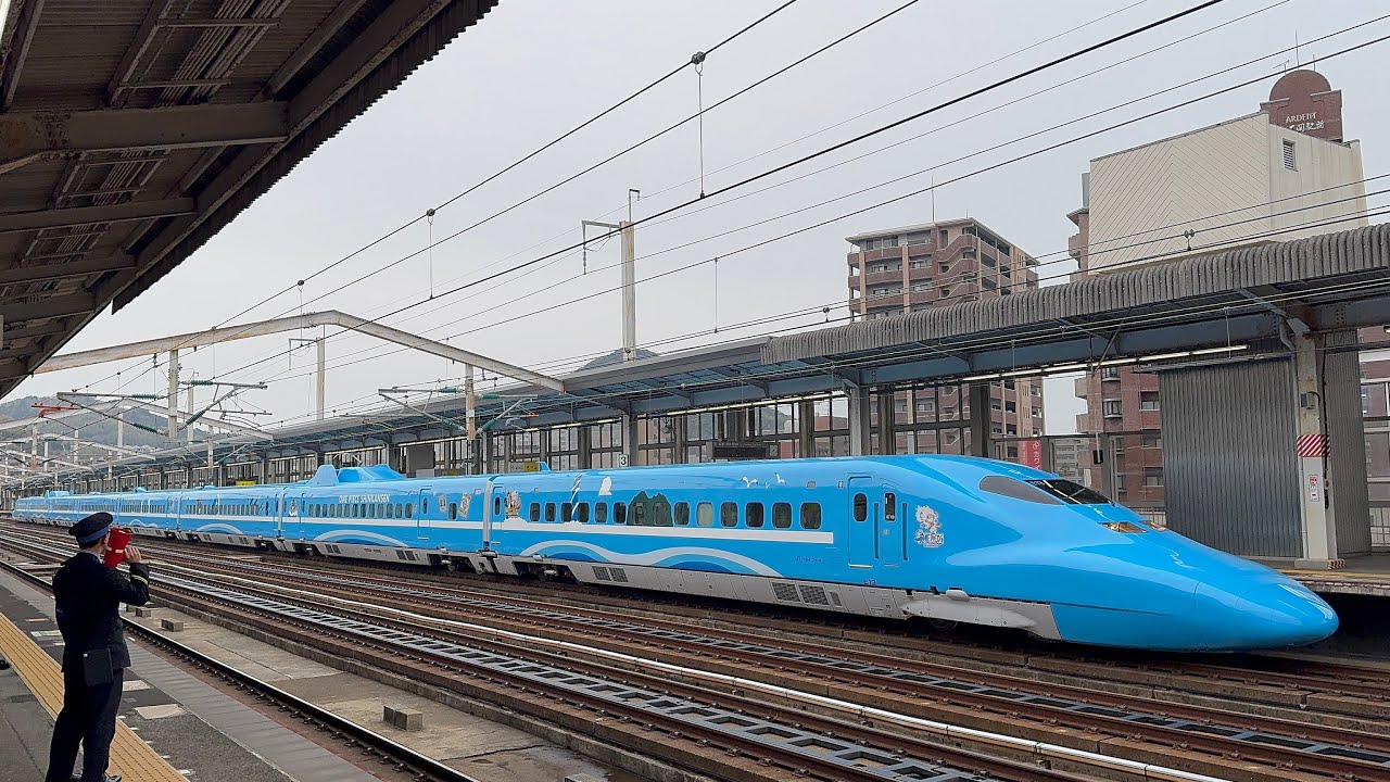 山陽新幹線　2025.4.12　せとうちブルー号　新下関駅