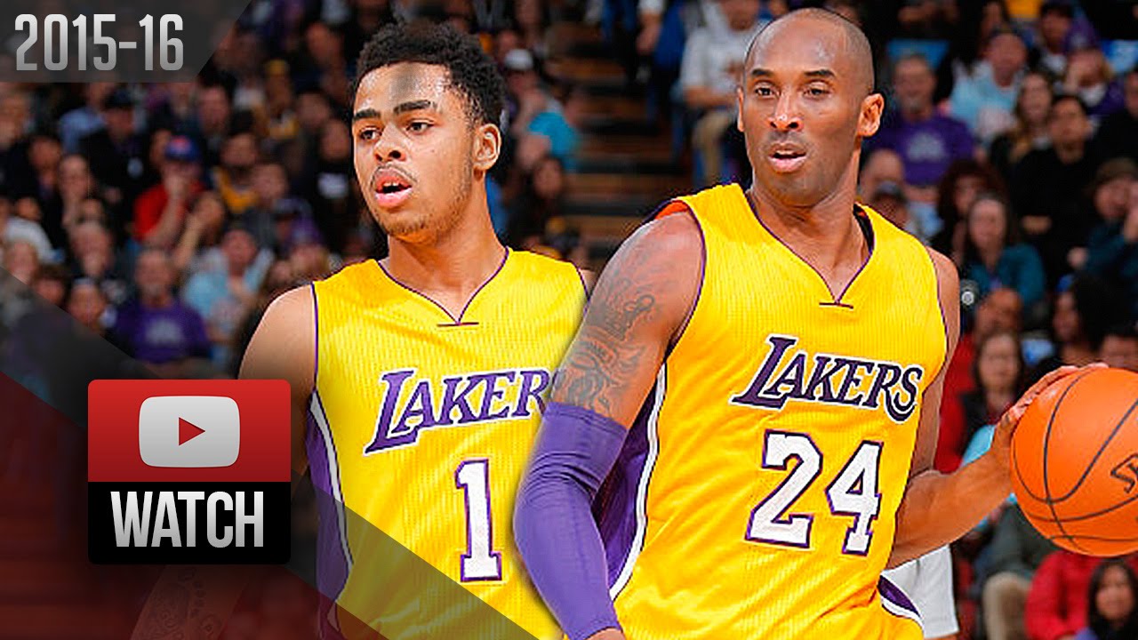 Kobe Bryant & D'Angelo Russell Full Highlights at Kings (2016.01.07) - 55 Pts, Lakers Feed