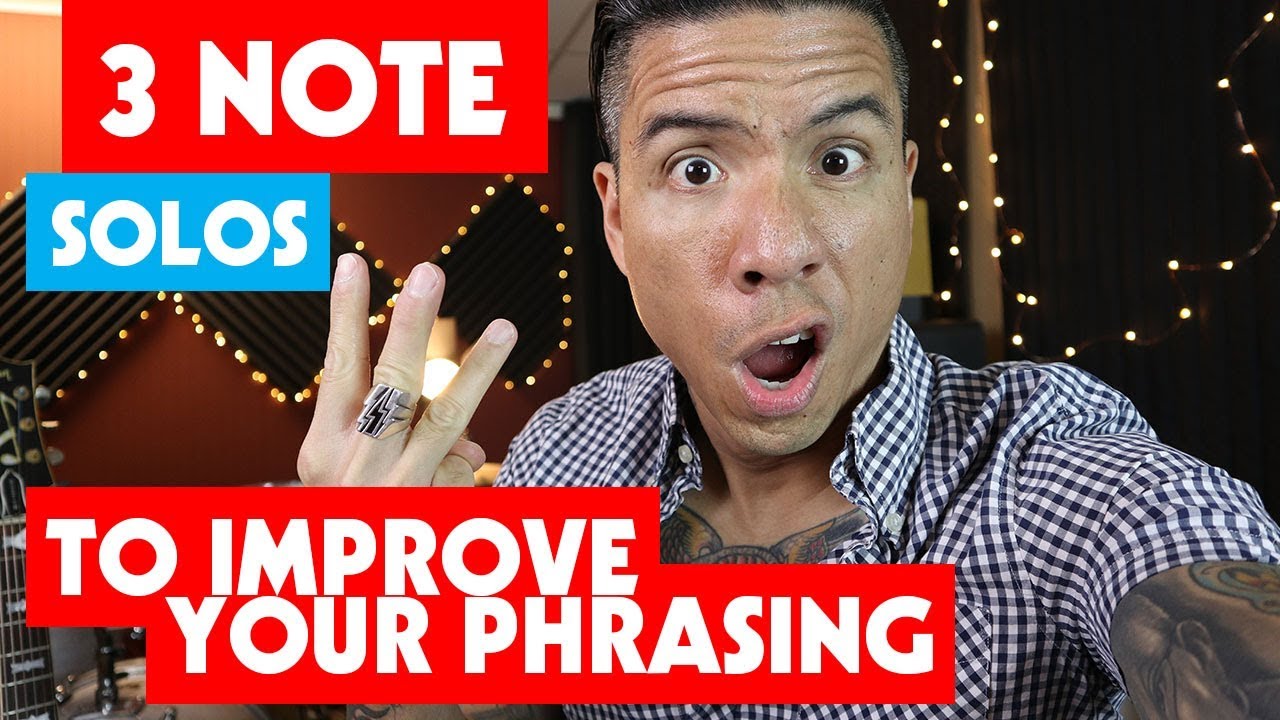 Improve Your Solos With This Phrasing Exercise (with BACKING TRACK) - Guitar Lesson - Tutorial