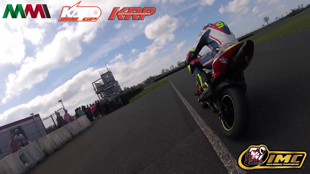 Kayo MR150 Minigp Korie McGreevy Race 1 Win @ Irish Minibike Championship Nutts Corner Circuit