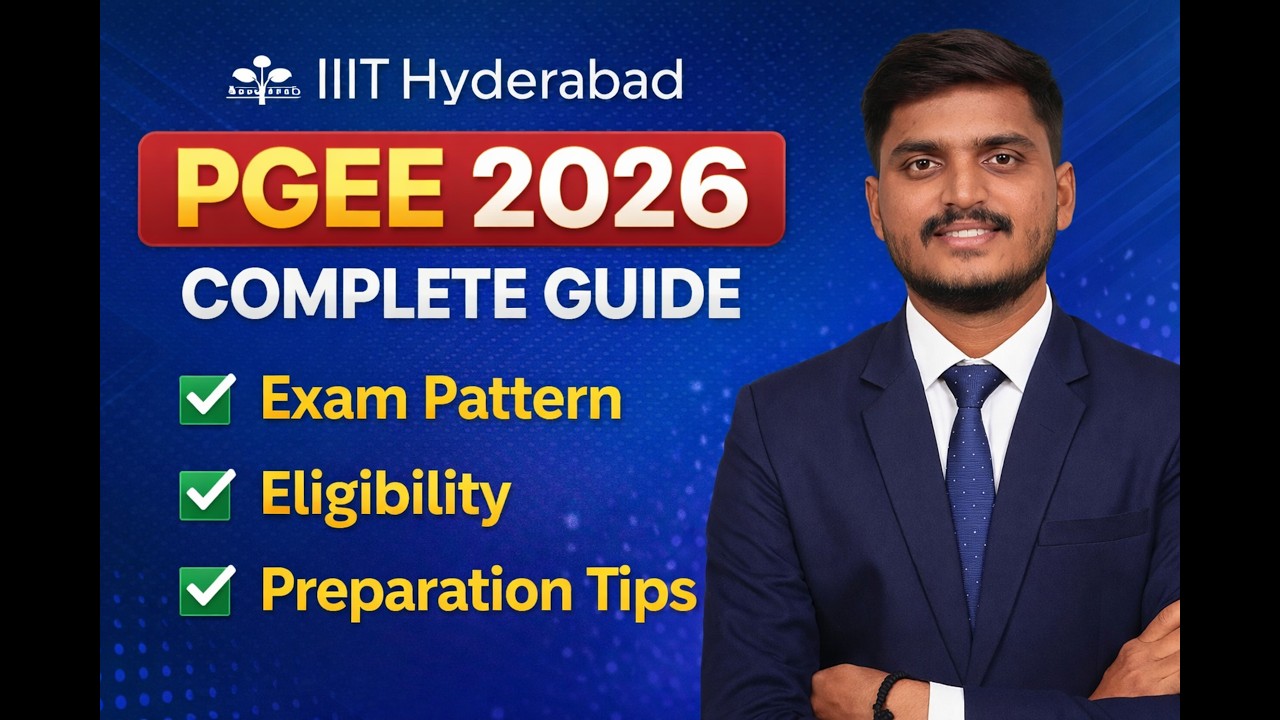 IIIT Hyderabad PGEE 2026 Complete Guide 🔥 M.Tech Admission | Exam Pattern | Eligibility