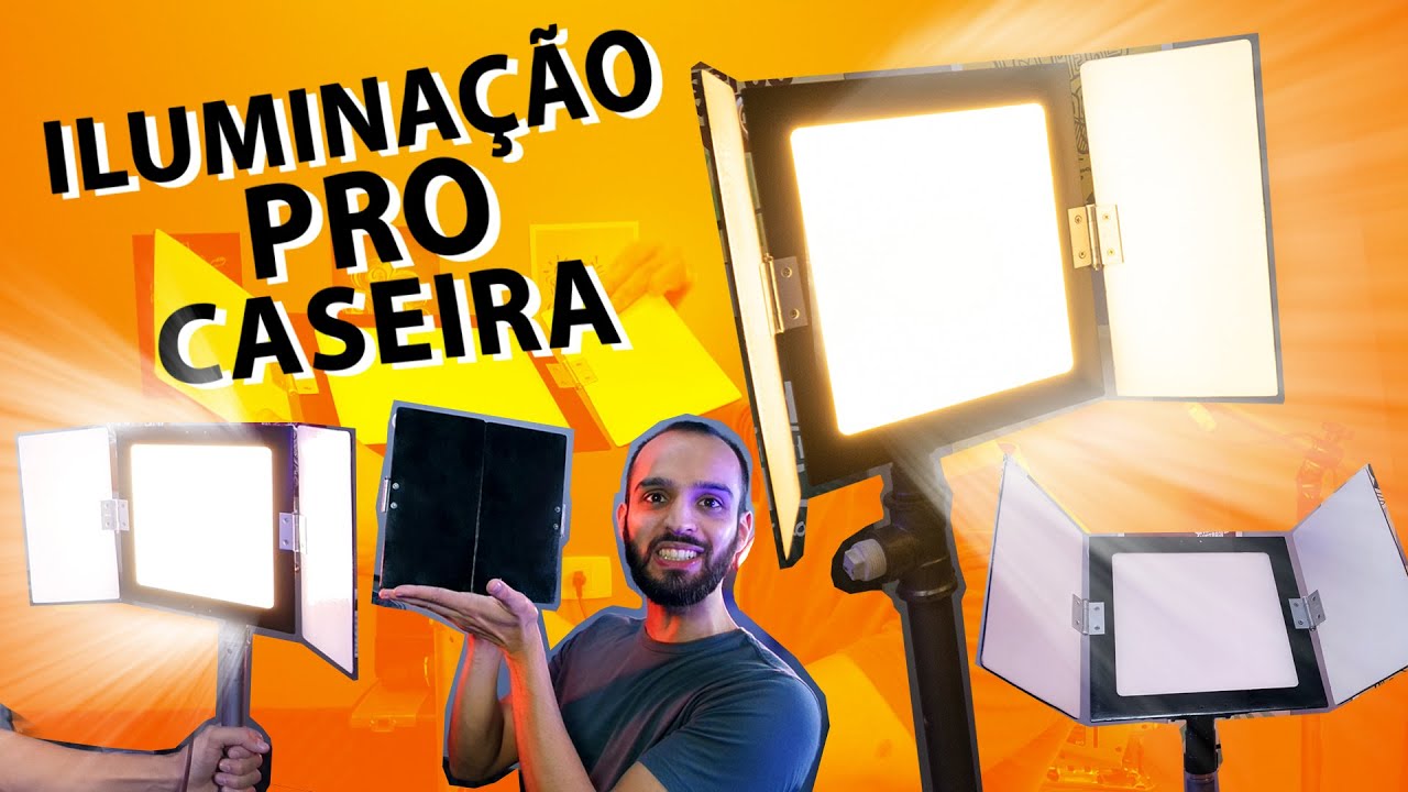 Como fazer iluminação profissional para vídeos com uma luminária comum - Laboratório Tático