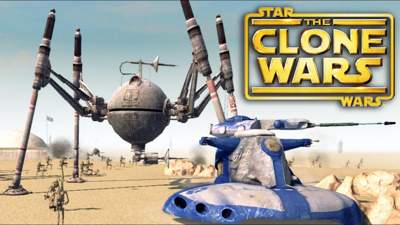 CIS Battle Droids vs Clone Troopers! - STAR WARS Galaxy At War Mod | Men of War Assault Squad 2