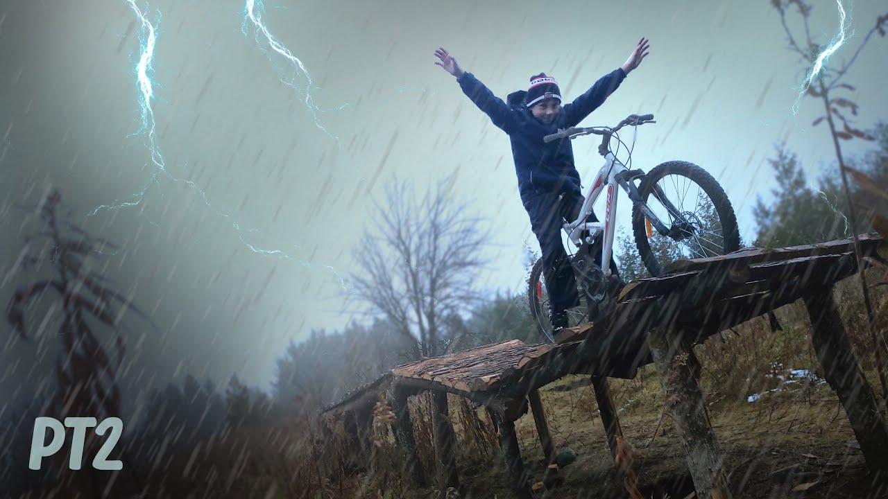 Building a 35 foot wooden mtb jump :]