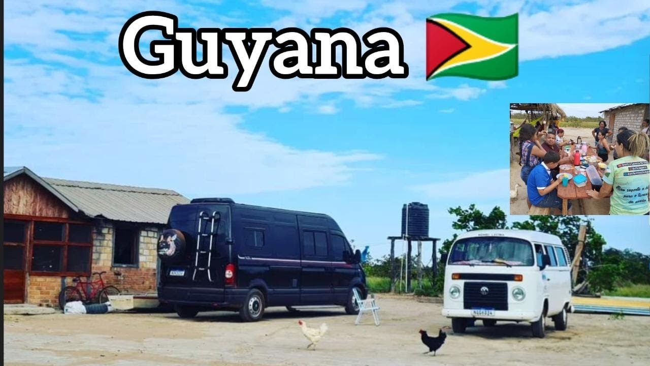 Guyana: Nosso camping foi aqui