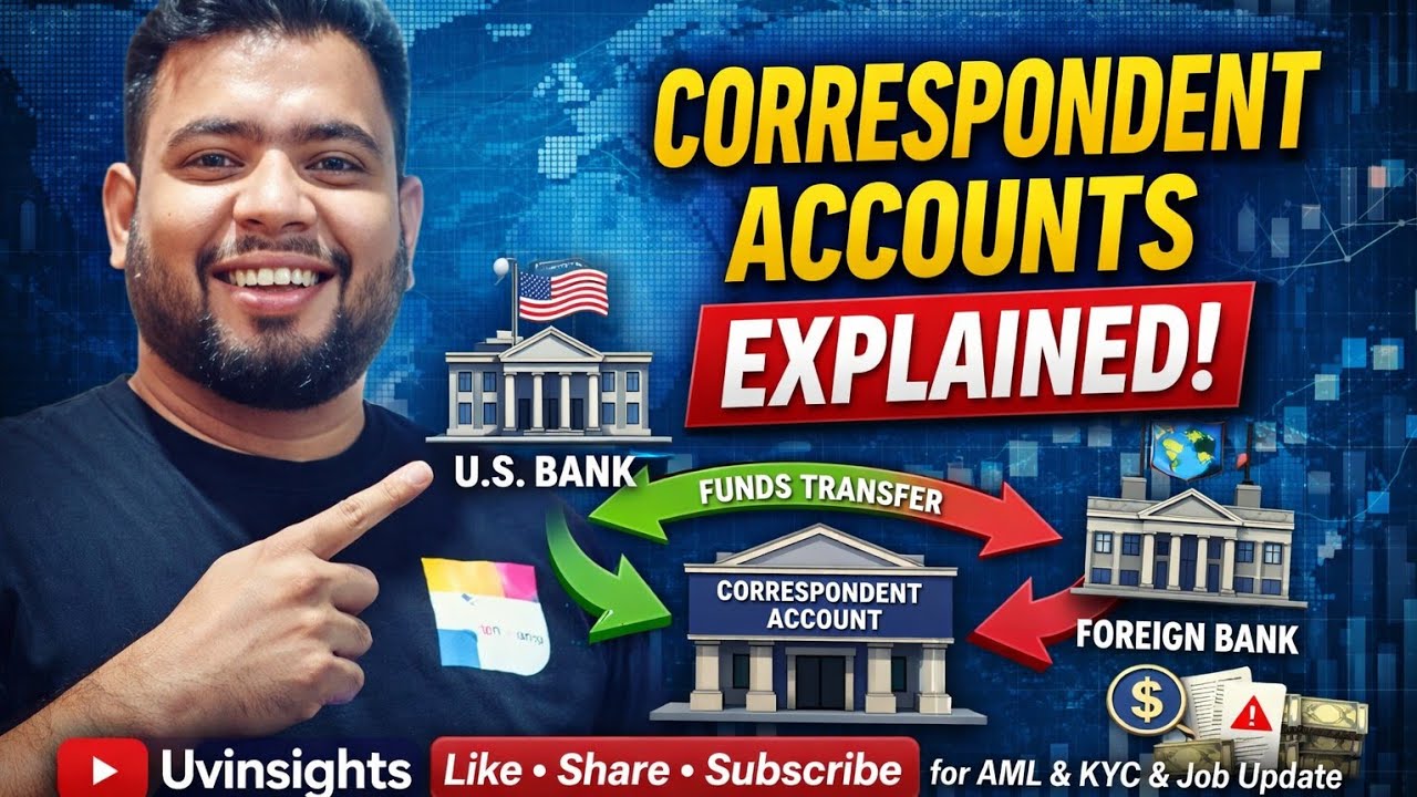 Correspondent Accounts Explained | US Bank vs Foreign Bank | AML & Transaction Monitoring Guide