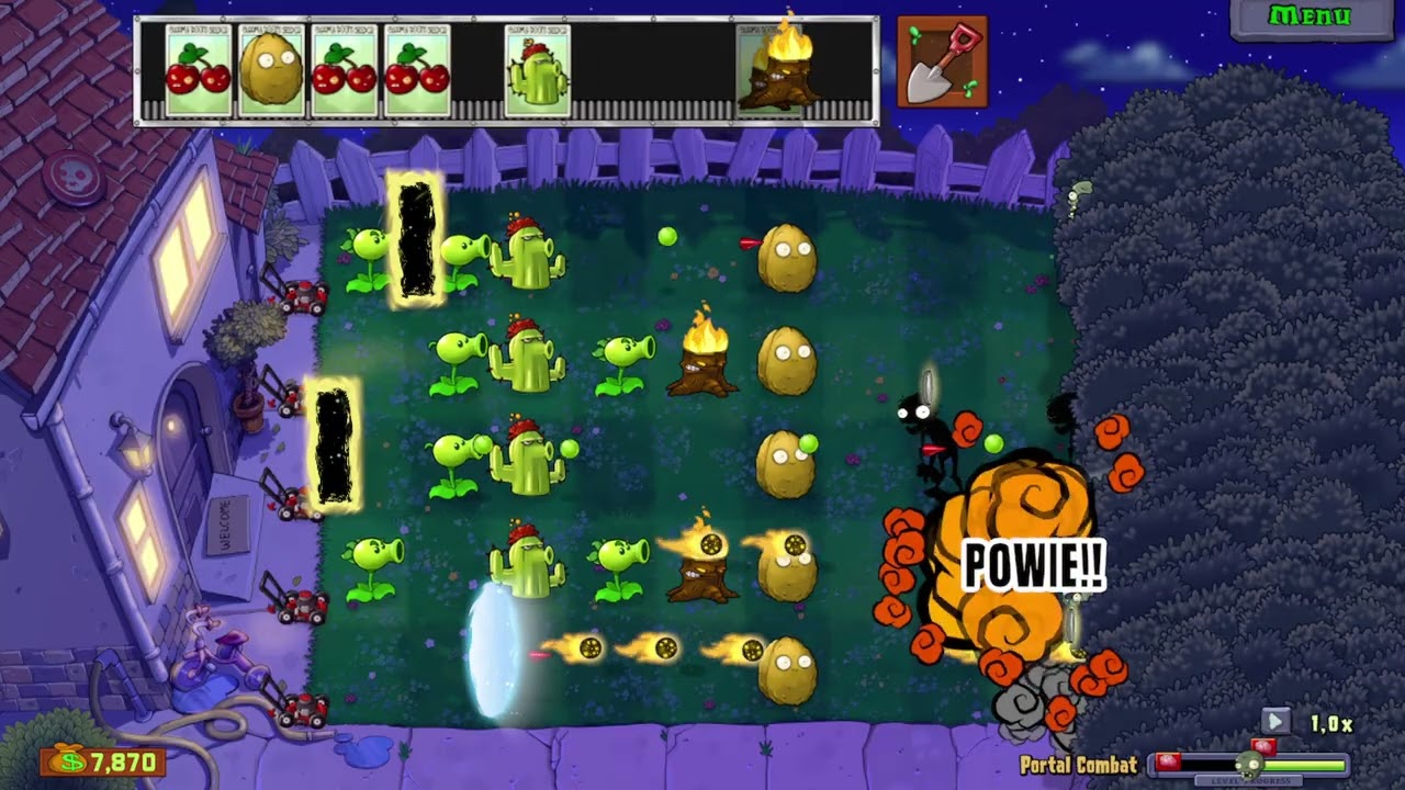 Plants Vs Zombies Replanted | Minigames: Portal Combat