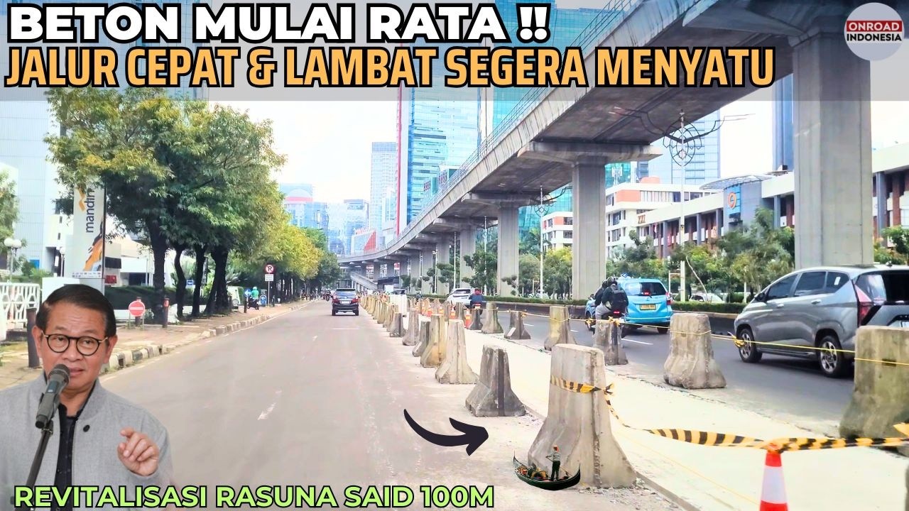 Rasuna Said Timur SEGERA LEBAR & Tak Ada Lagi PEMBATAS !! Bekas BONGKARAN SUDAH 60% DIBETON RATA