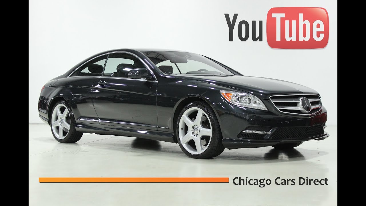Chicago Cars Direct Presents a 2013 Mercedes-Benz CL550 4Matic AWD Designo. Magnetite Black/Black