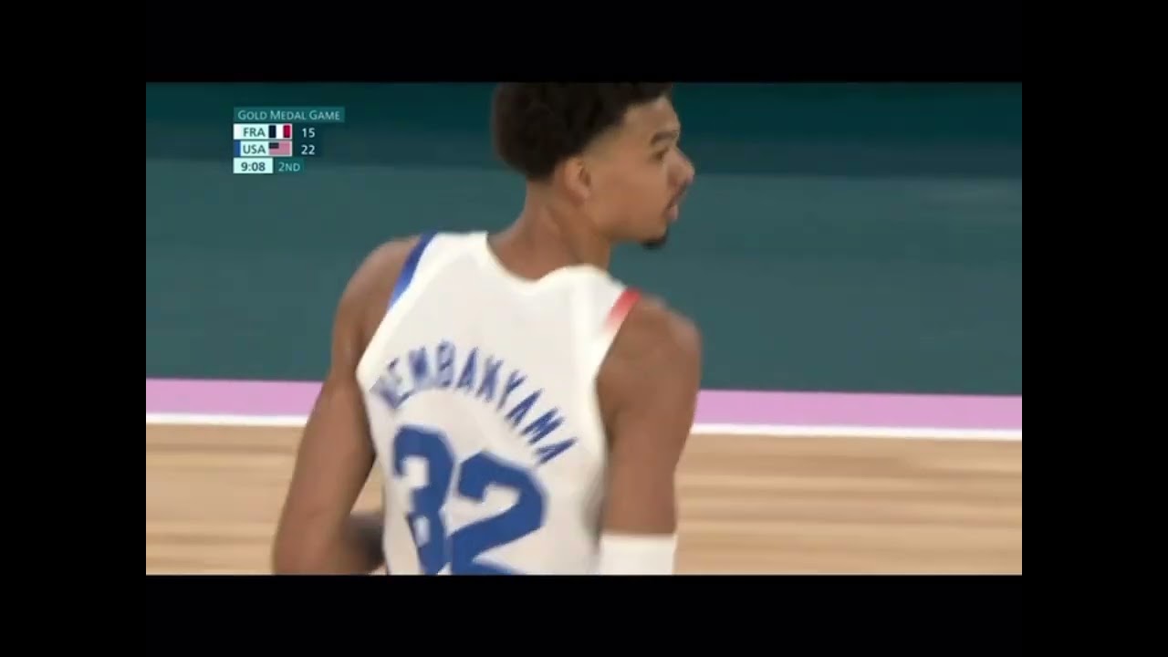 Victor wemby highlights vs team USA gold medal game 