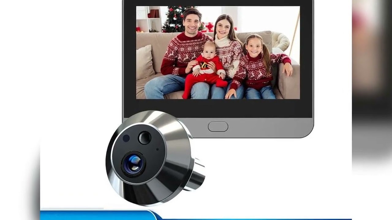 A must-have product! Smart 3MP Mini Digital Peephole Door Camera 2.4Ghz WiFi Infrared IR Night Vis