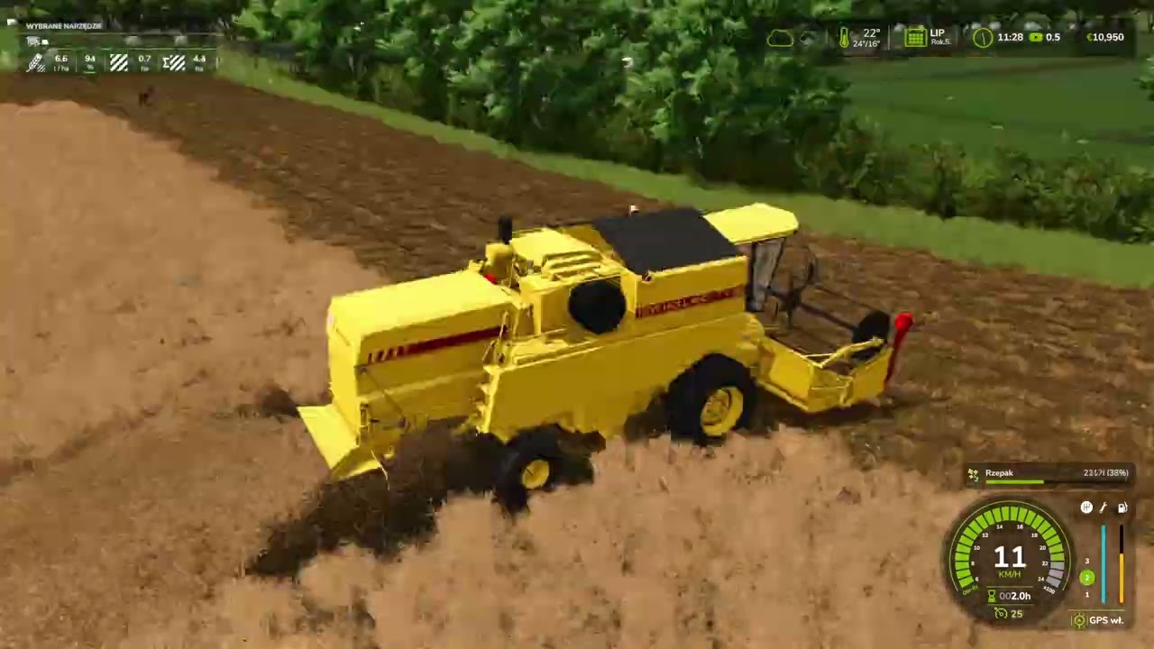 Żniwa rzepaku i zbieranie bel Polak w Irlandii Ladyhill #23 Timelapse Farming simulator 2025