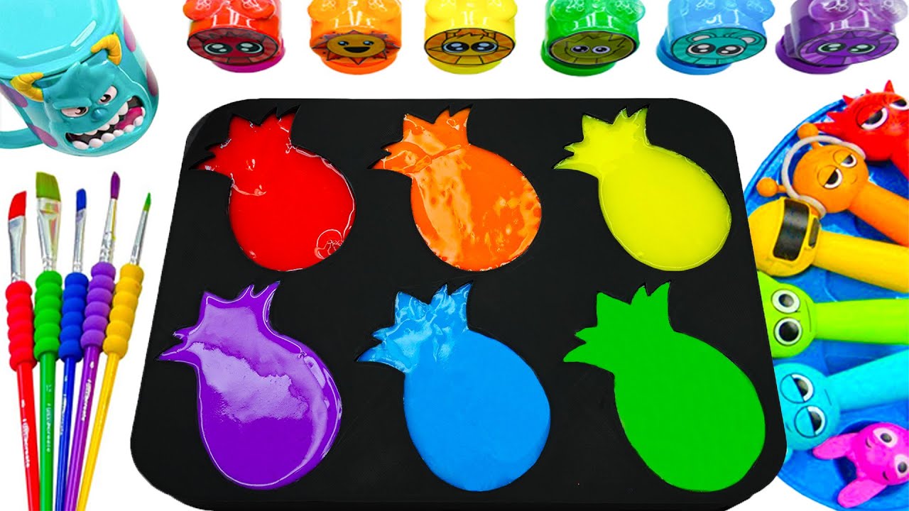Satisfying Video l DIY How To Make Rainbow FunnyCrazy Mold from Sprunky Cookies Crunchy Sand ASMR