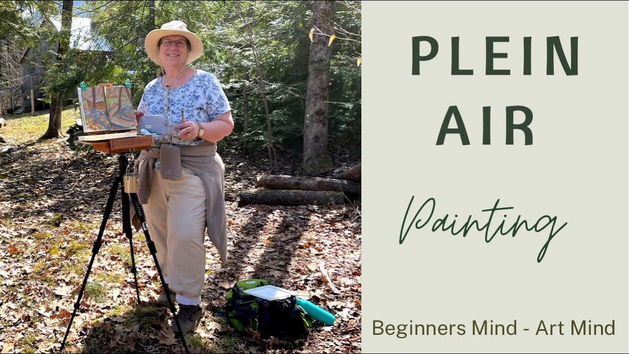2 Plein Air Paintings with my Belly River Alla Prima Pochade Box. 1st Mixed Media, 2nd Acryl Gouache