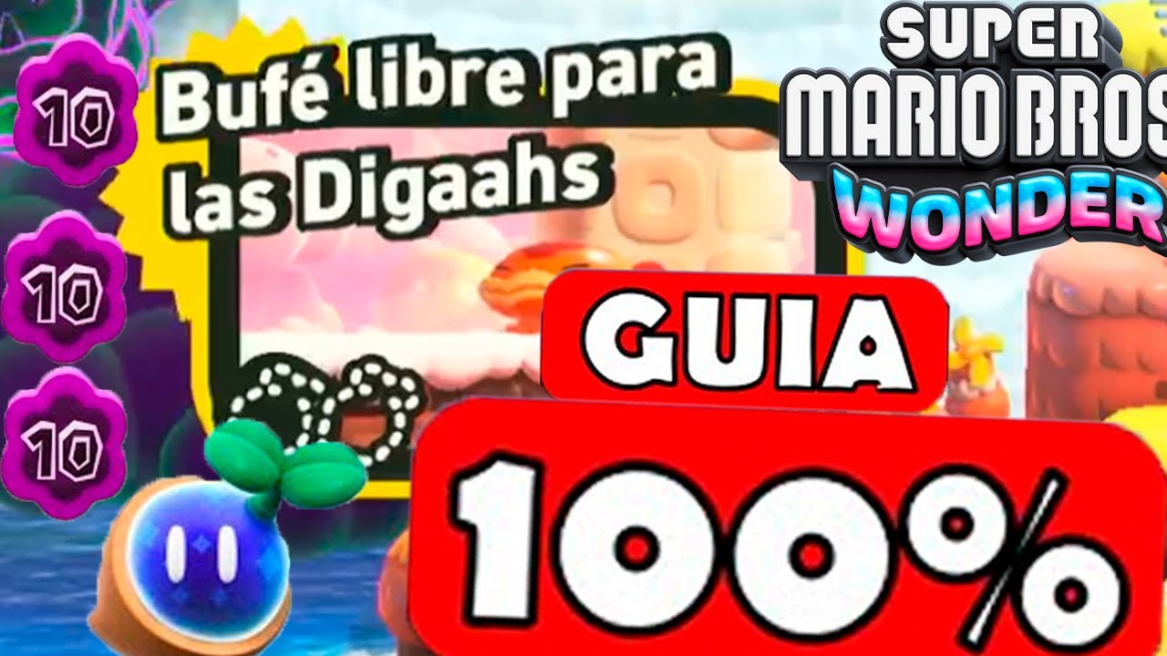 Bufe Libre para las DIGAAHS - GUIA COMPLETO 100% #44 - Mario WONDER | EgeaFrz