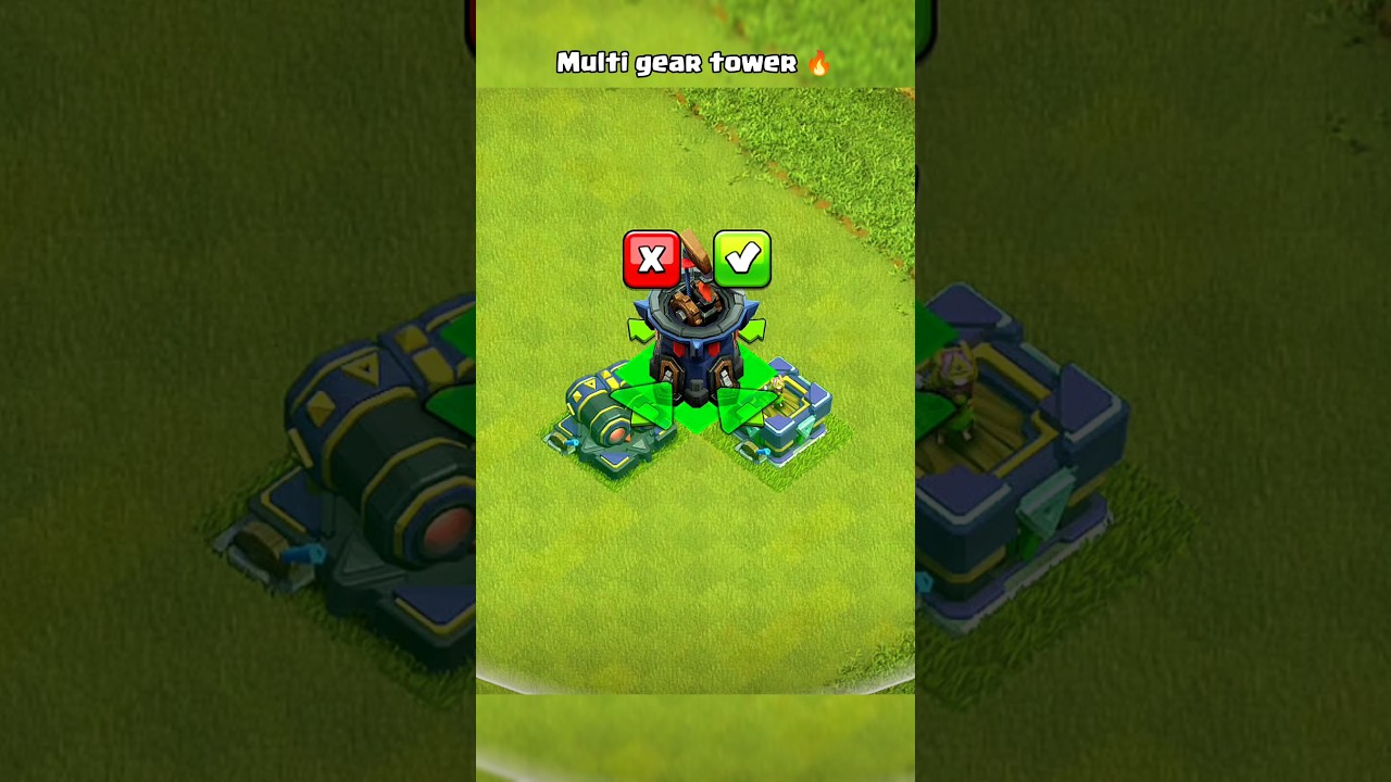 New multi gear tower is 🔥 ll Clash of clans ll #shorts #clashofclans #coc