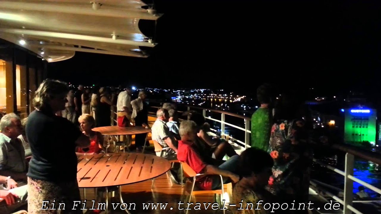 Curacao, Willemstad bei Nacht / Auslaufen, Teil 6: AIDAluna Kreuzfahrt östliche Karibik (11/2013)