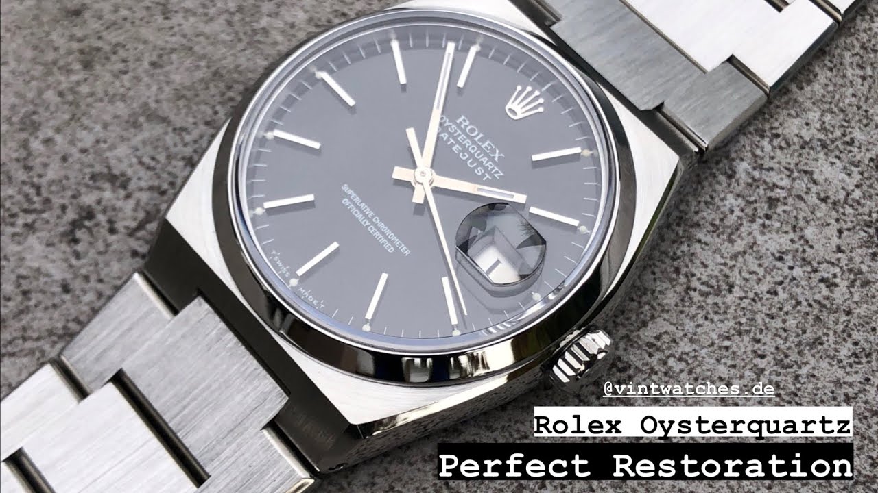 Rolex Oysterquartz 17000 Restoration / Lapping, Laser Welding, Polishing / #rolex #restoration