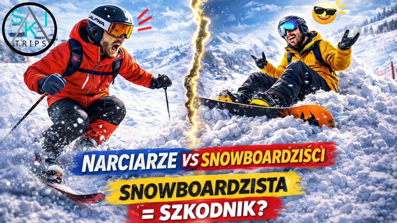 Narciarze vs snowboardziści &ndash; kto naprawdę niszczy stok? 😄