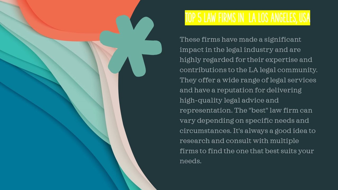 Top 5 law firms in  LA Los Angeles || Los Angeles Best Law Firms || Law Firms for Personal Injury