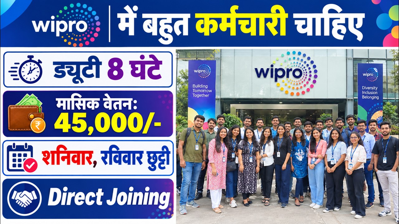 Wipro Recruitment 2026 | Wipro Job Vacancy 2026 | Private company job vacancy 2026