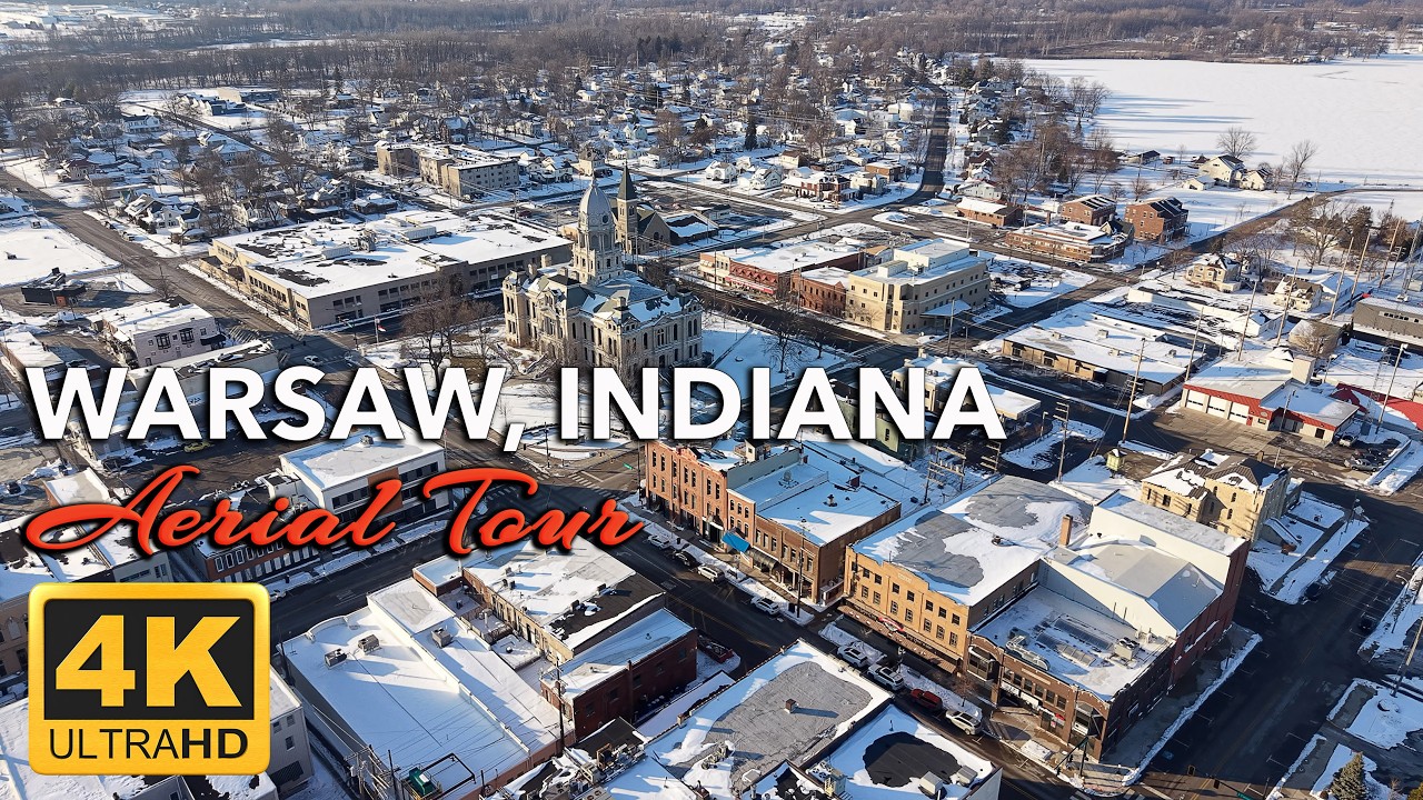Warsaw, Indiana from Above | A Manufacturing City Shaped by Water and Work