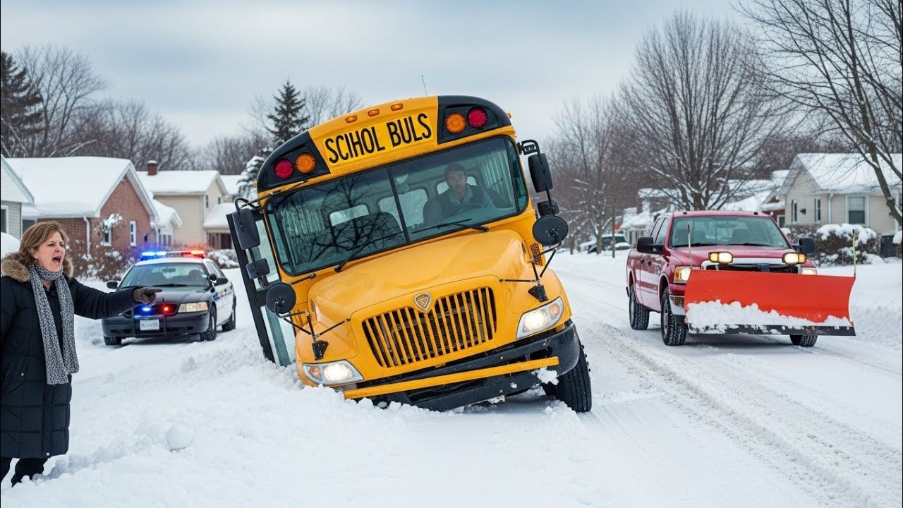 HOA Banned My Snowplow… So I Left — Now the School Bus Is Stuck ❄️🚌
