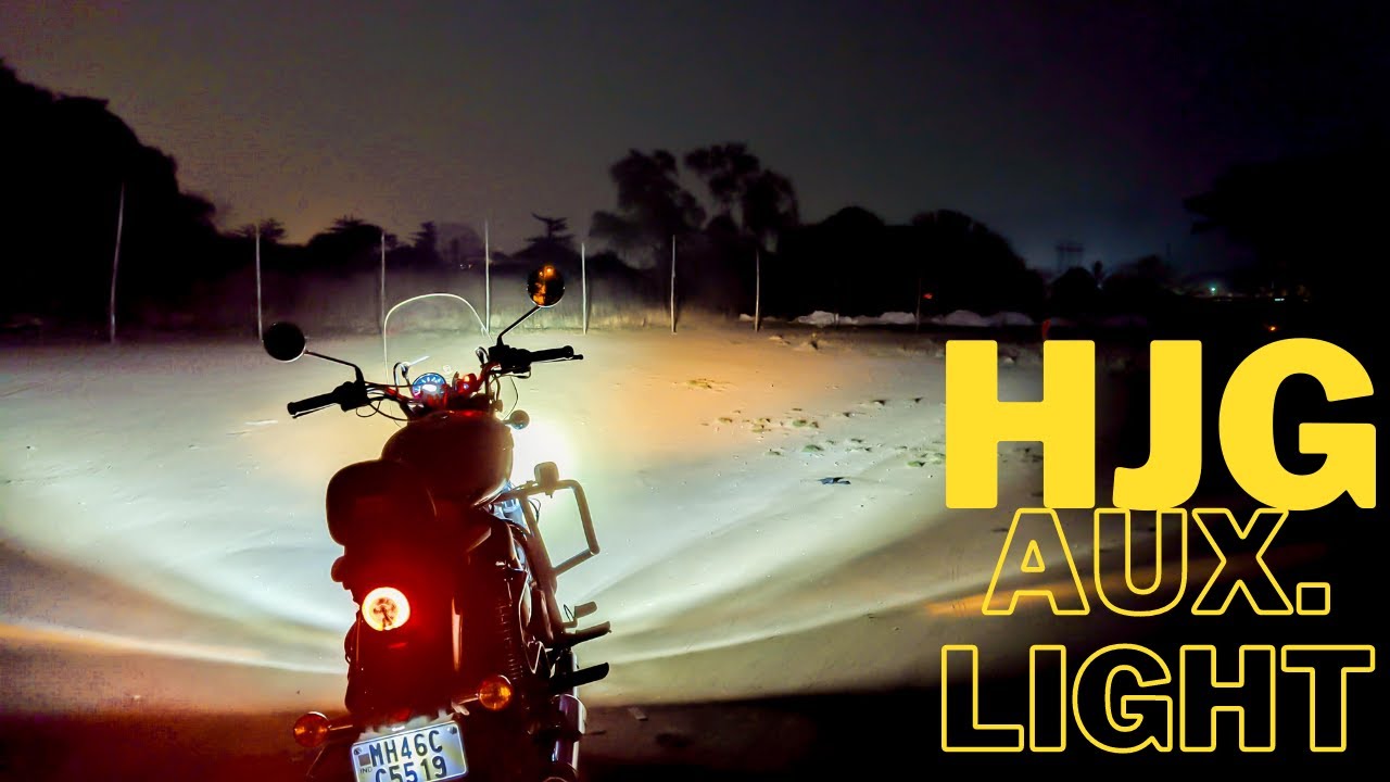 Amazing HJG 60W CREE Aux Light Upgrade for Royal Enfield Meteor 350 BS6!