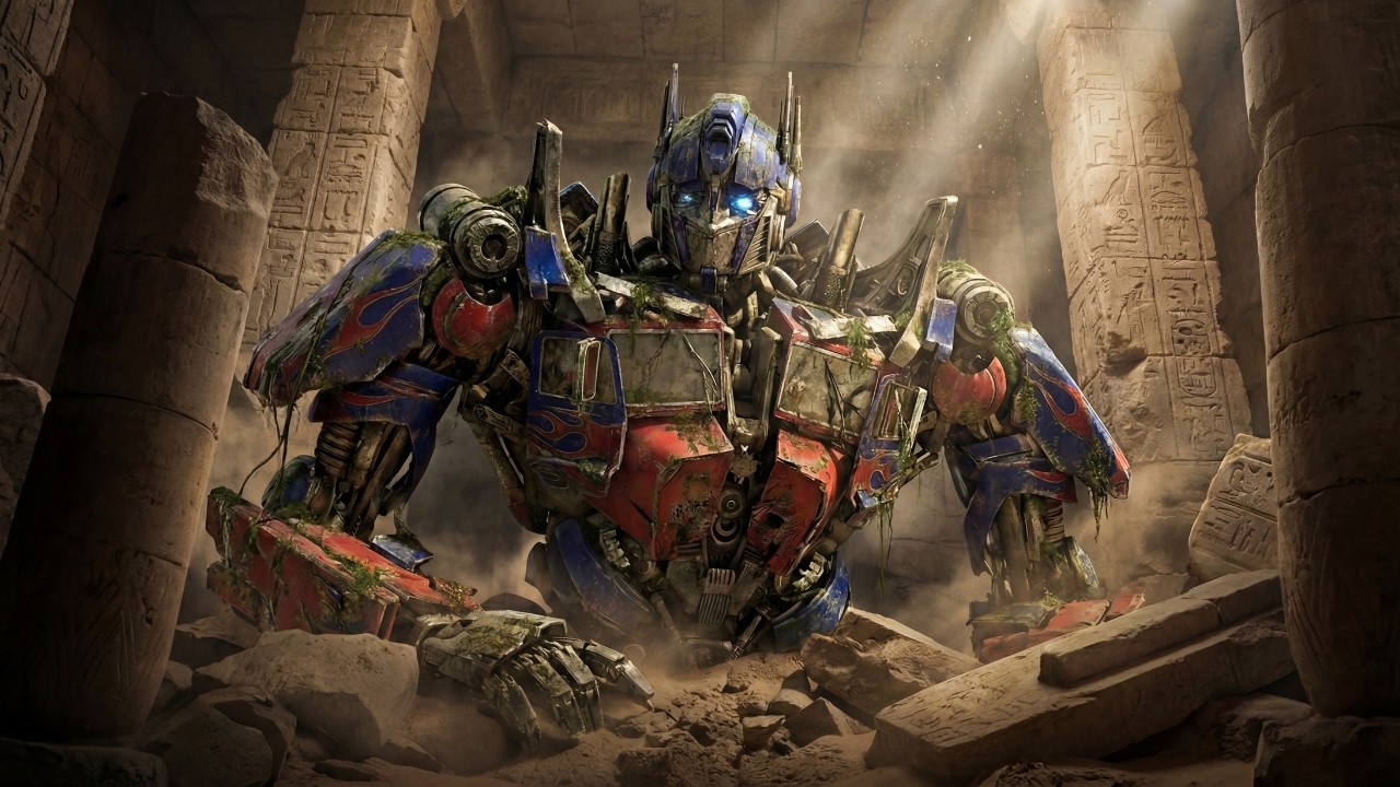 Discovery & Restoration of a Giant Optimus Prime Hidden in an Ancient Pyramid