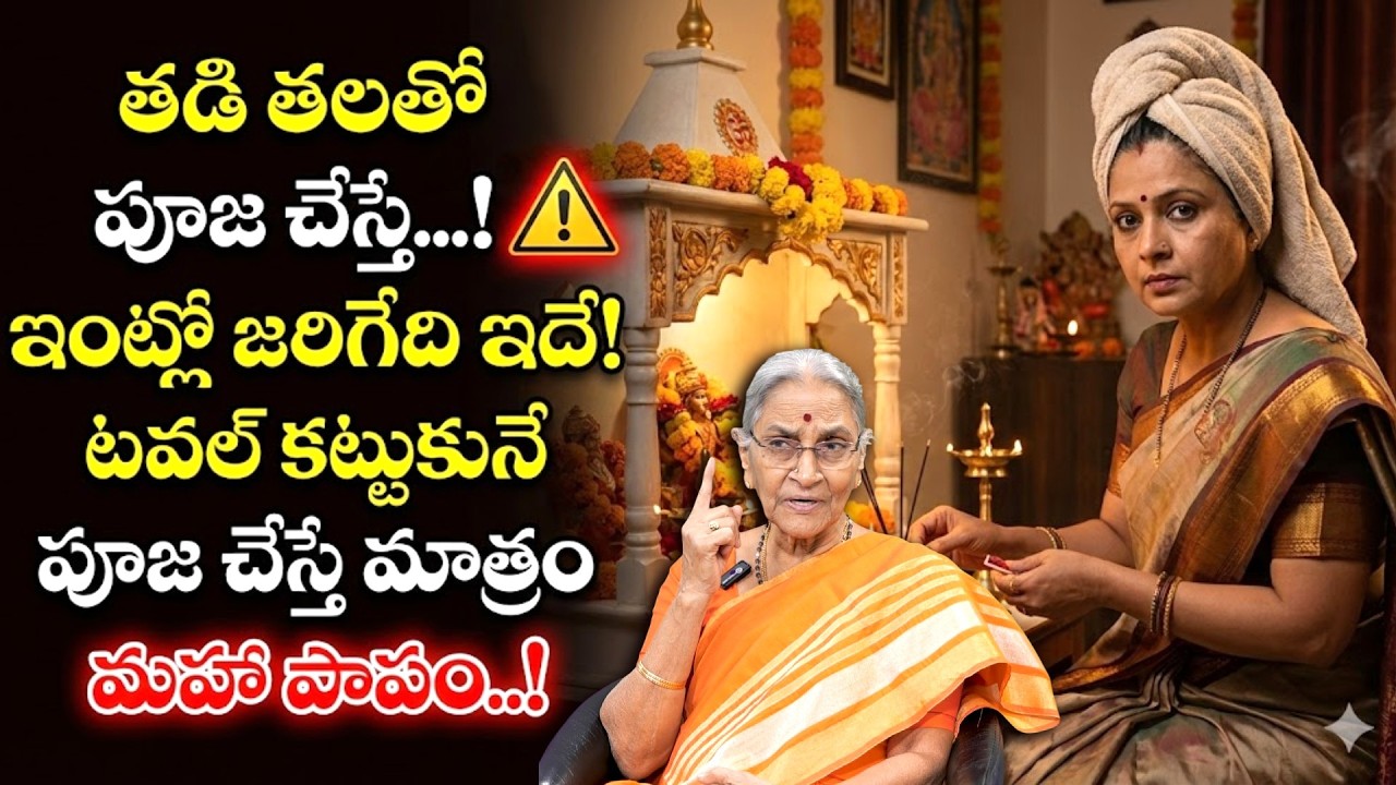 Anantha Lakshmi - తలకు టవల్ కట్టుకొని పూజ చేస్తే..! | Mistakes to Avoid During Pooja | SumanTV MOM