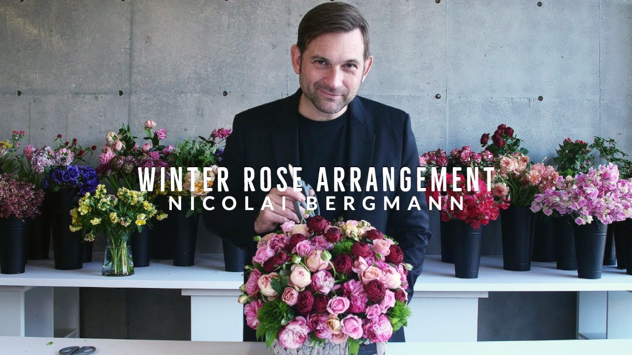 A Lush Winter Rose Arrangement!