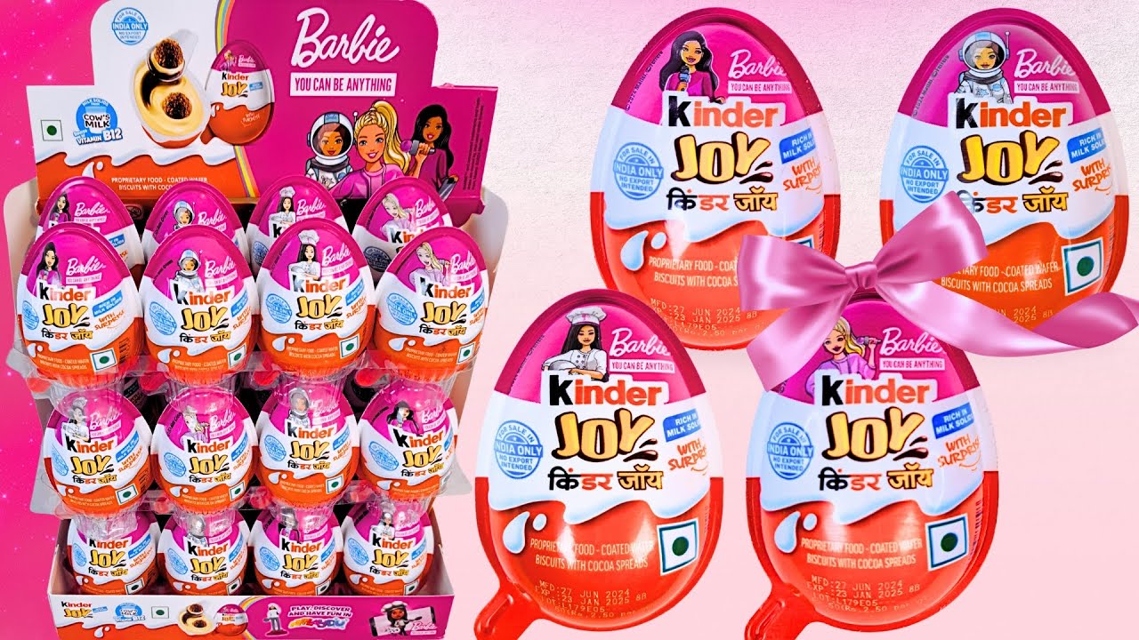 You Can Be Anything! BARBIE KINDER JOY Surprise Egg Box