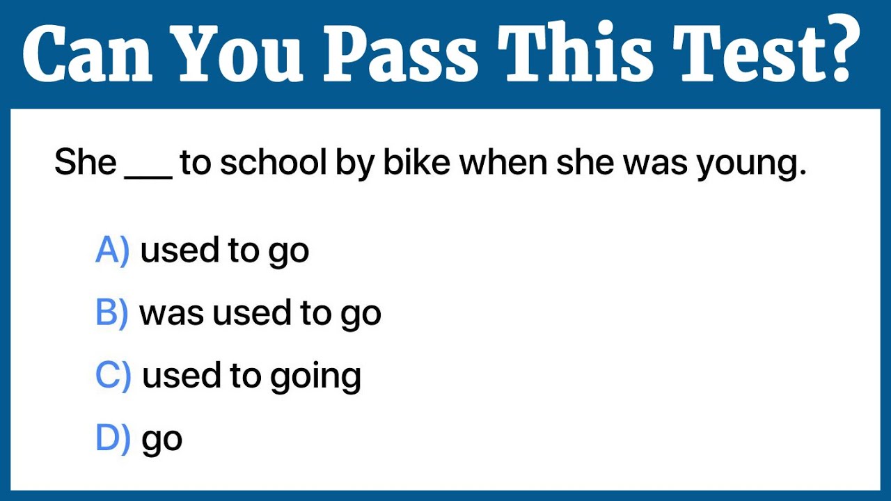 English Grammar Test Questions | Multiple Choice Quiz with Answers | Part 25