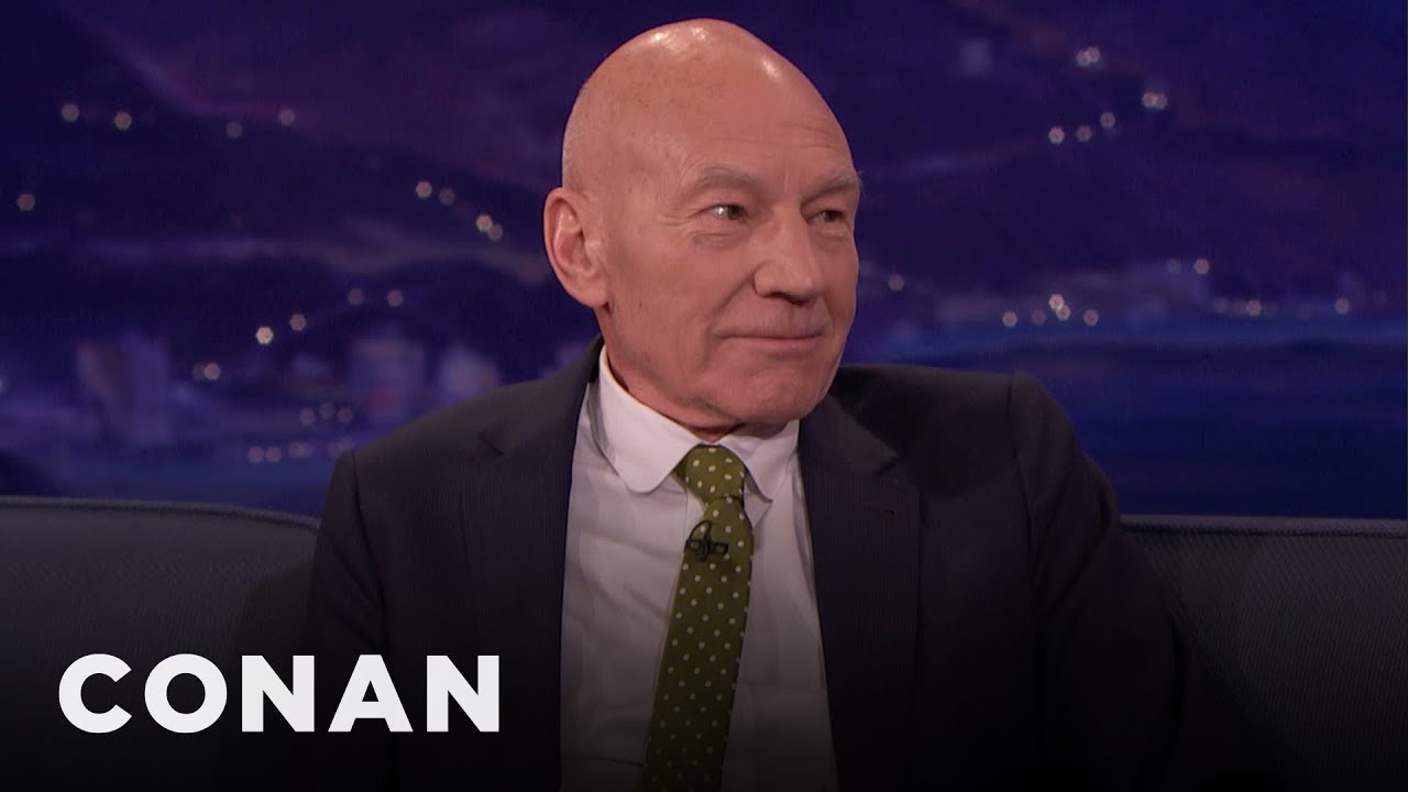 Sir Patrick Stewart’s “Star Trek” Co-Stars Taught Him To Embrace Silliness | CONAN on TBS