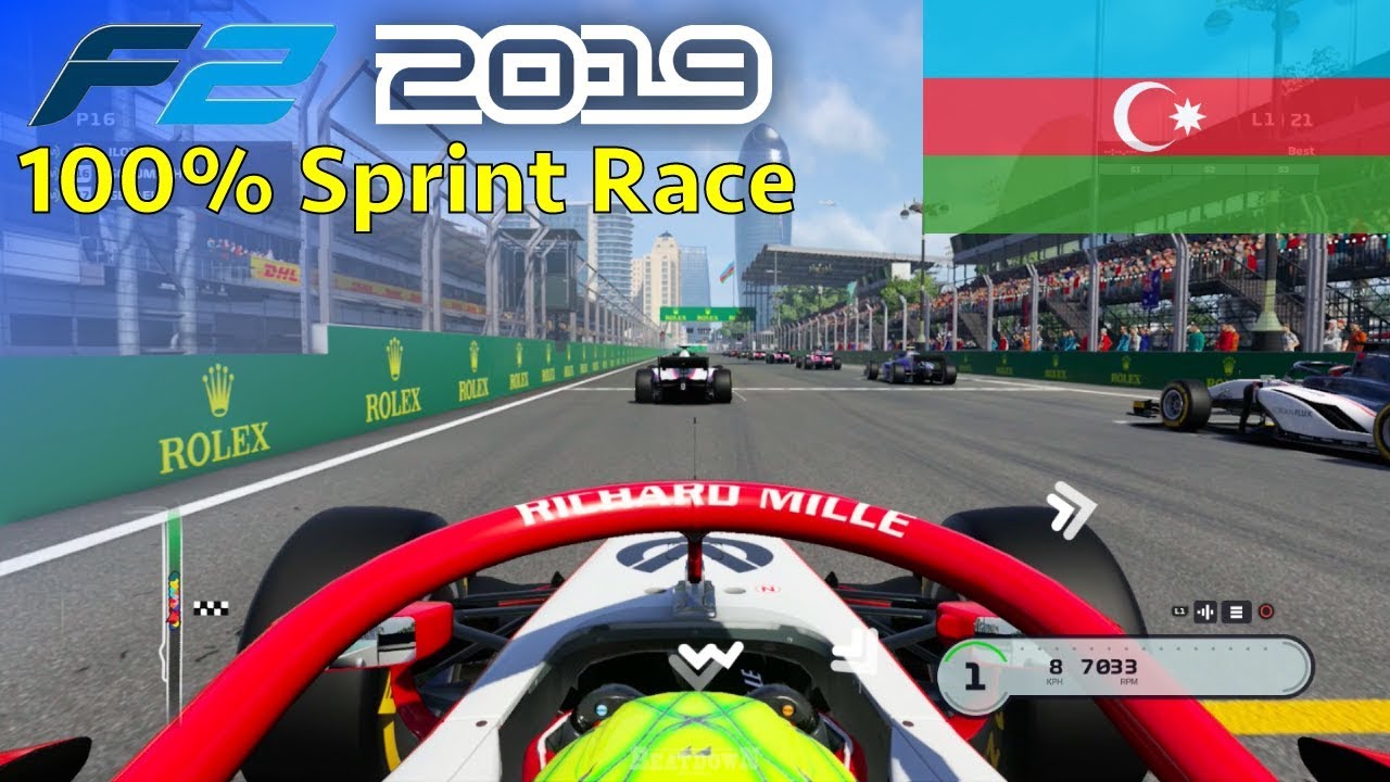 F1 2019 - Let's Make Schumacher F2 Champion #4: 100% Sprint Race Baku