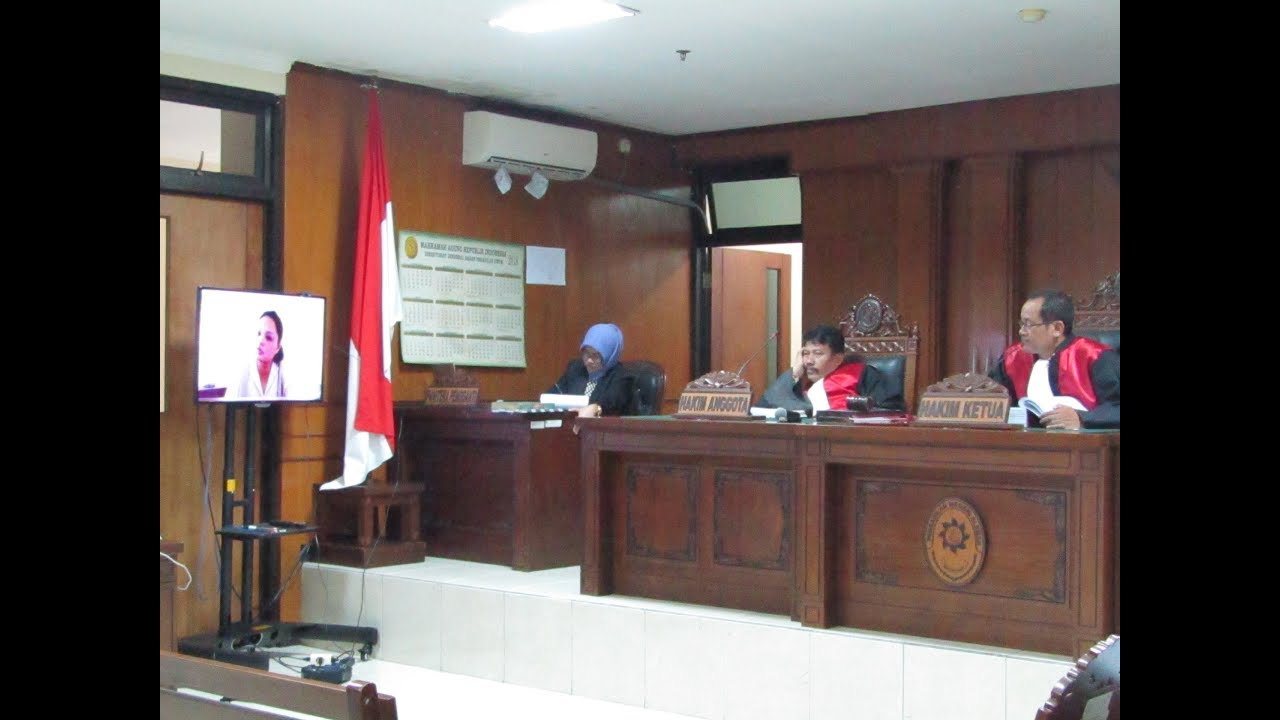 Sidang Pidana Pengadilan Negeri Sleman Dengan Teleconference