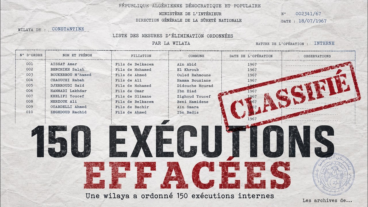 Une wilaya porte son nom Il a ordonn&eacute; 150 ex&eacute;cutions internes. Les archives de Vincennes documentent