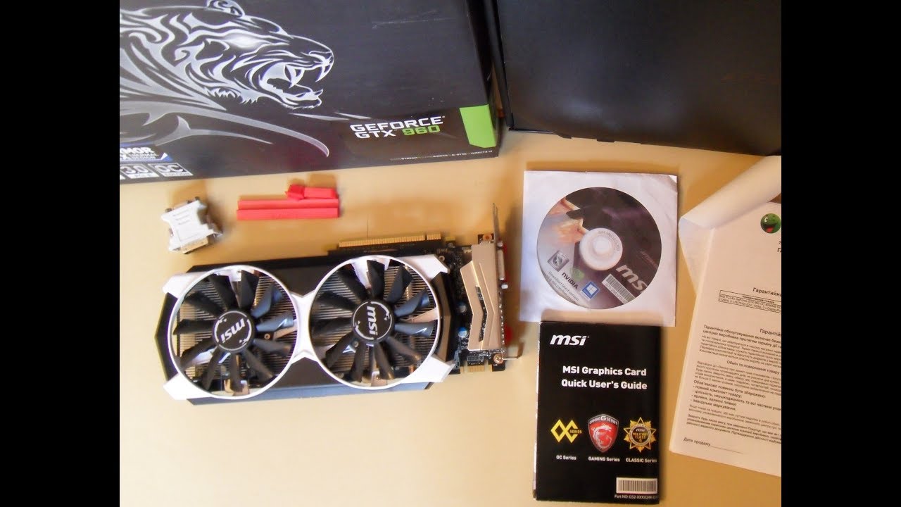 Обзор и замена термопасты на видеокарте  MSI PCI-Ex GeForce GTX 960 OC 4096MB GDDR5