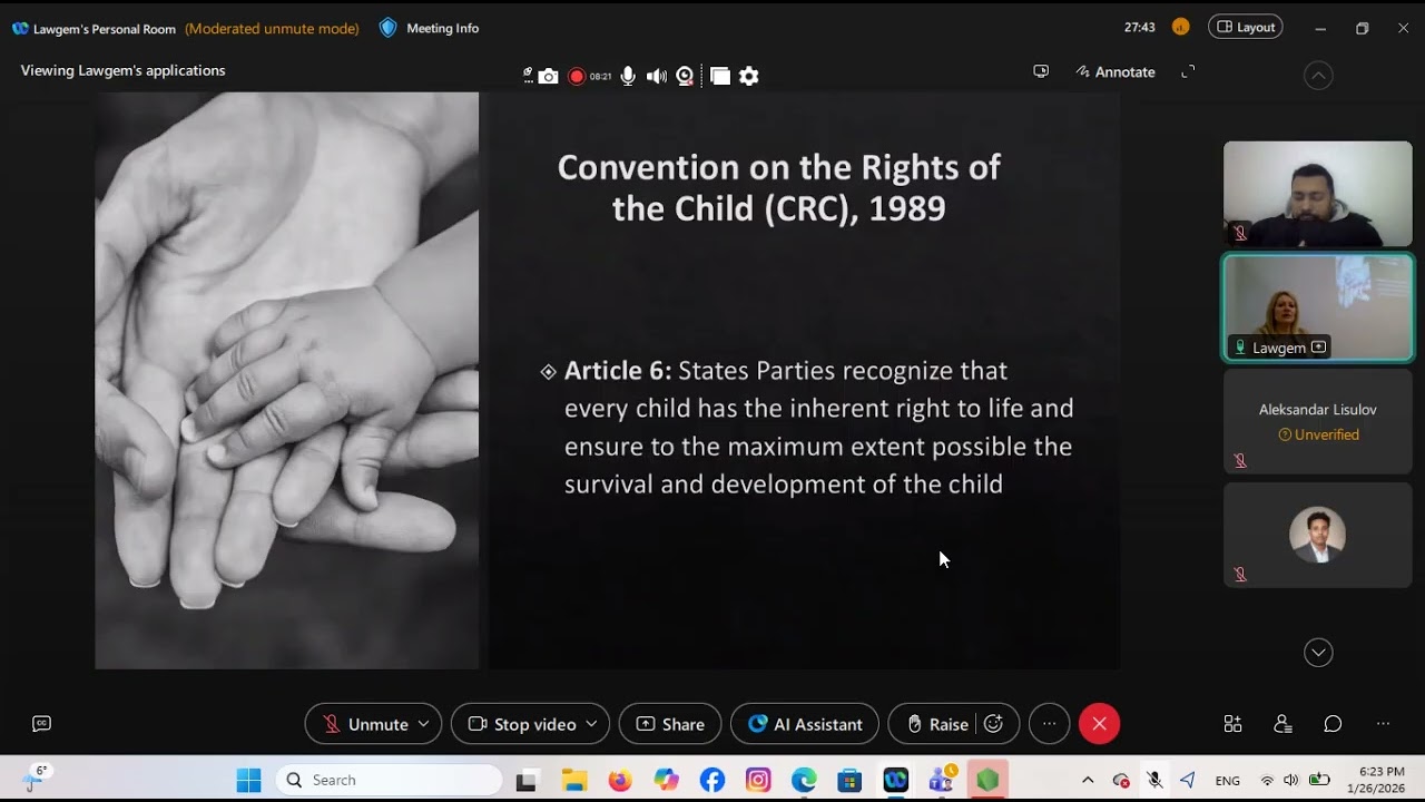 32nd Class of Master of Laws (LLM) in Law and Gender, Faculty of Law, University of Belgrade, Serbia