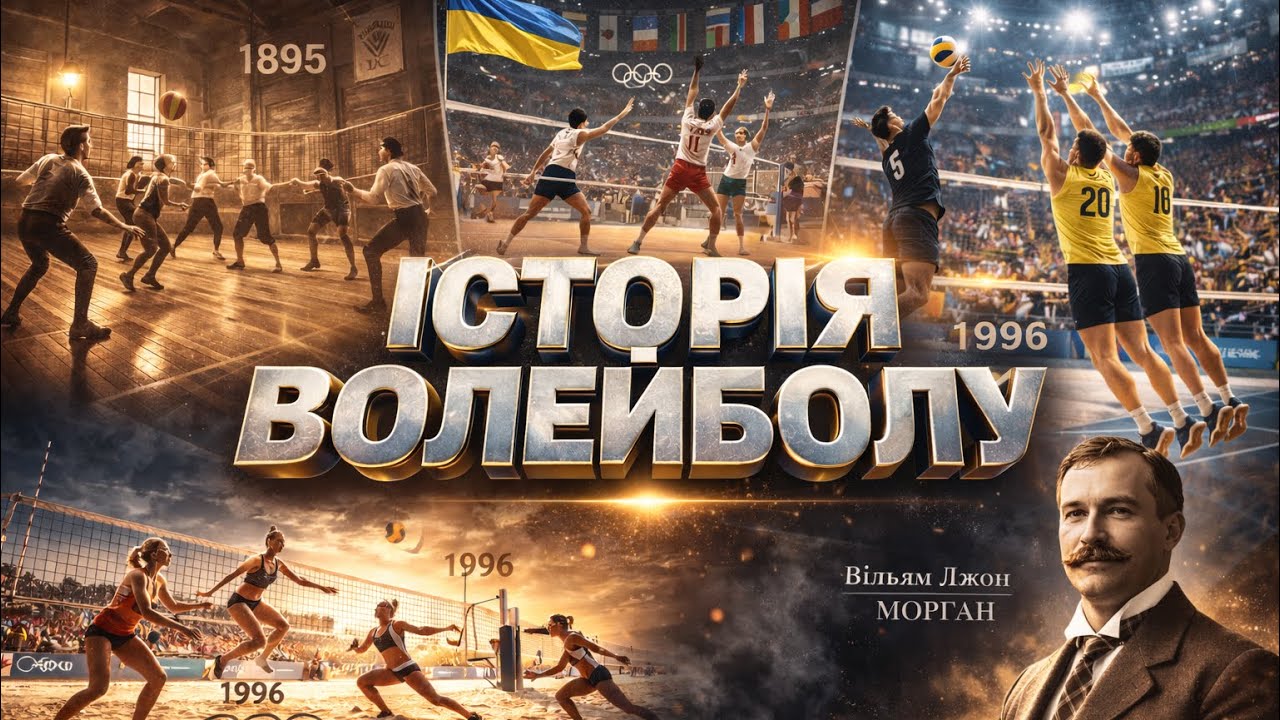 Історія ВОЛЕЙБОЛУ | Зародження та розвиток волейболу | Волейбол 131 рік | Фізична культура 