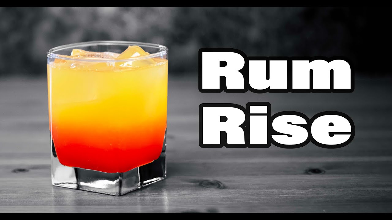 How To Make A Malibu Rum Rise Layered Cocktail | Booze On The Rocks