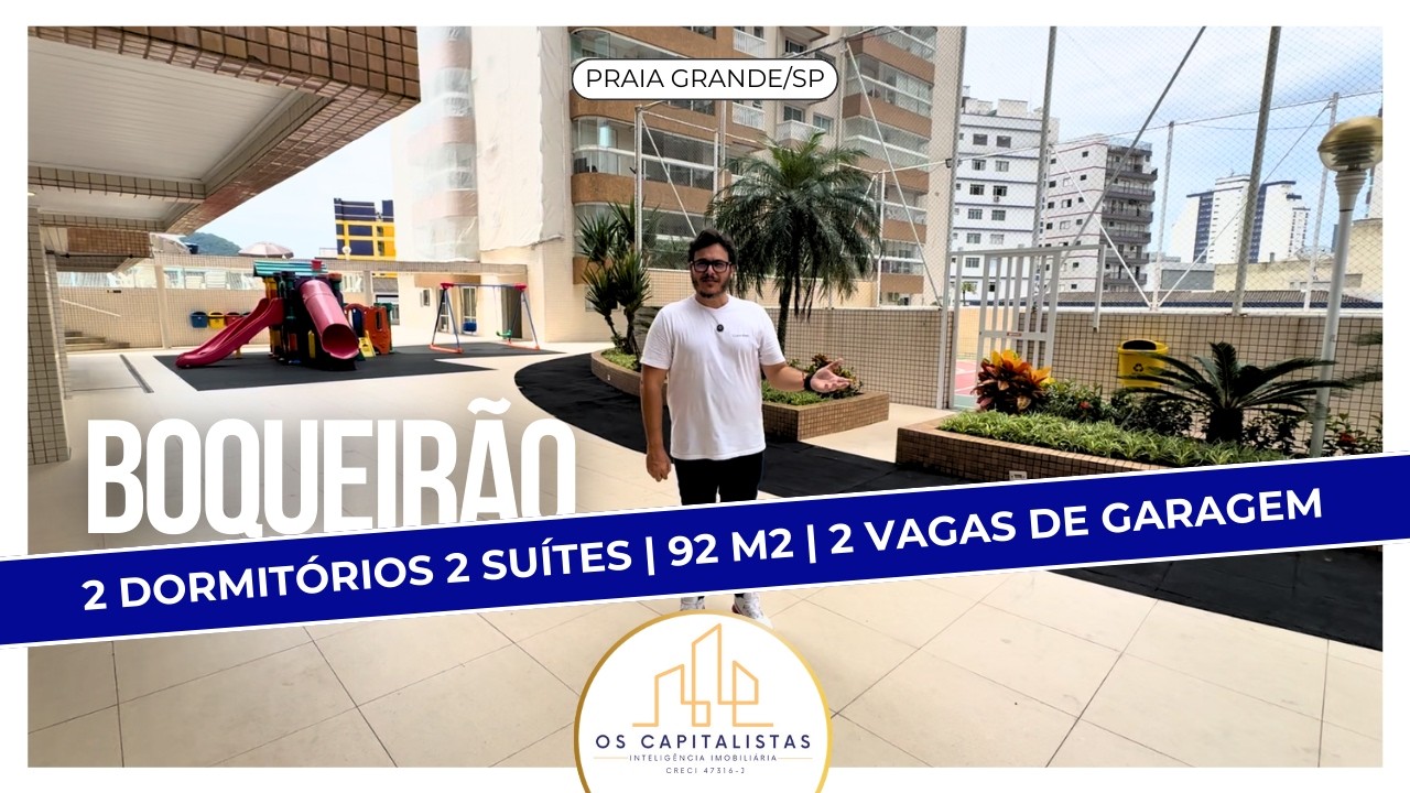 Apartamento 2 dormitórios 2 suítes | 92 m² de área útil | 2 vagas de garagem no Boqueirão